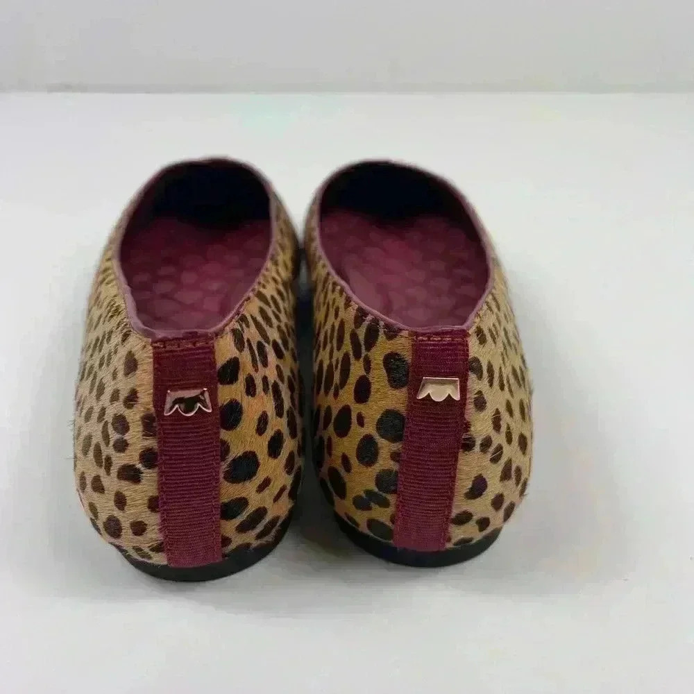 BIRDIES The Goldfinch Faux Animal Hair Cheetah Womens 6 Nonslip Sandal Pointed - Picture 12 of 14